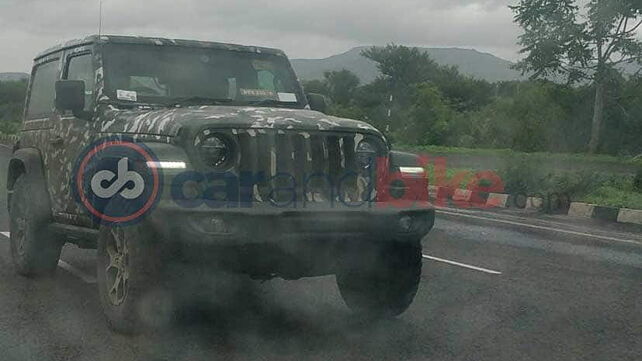 India-bound Jeep Wrangler spied testing ahead of launch