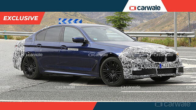 India-bound BMW 5 Series facelift spied in hybrid guise