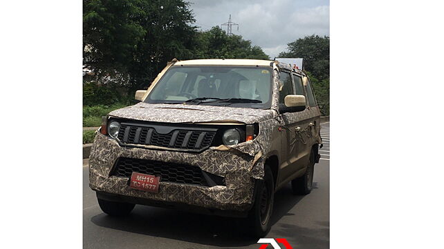 BS-VI compliant Mahindra TUV300 Plus facelift spied testing