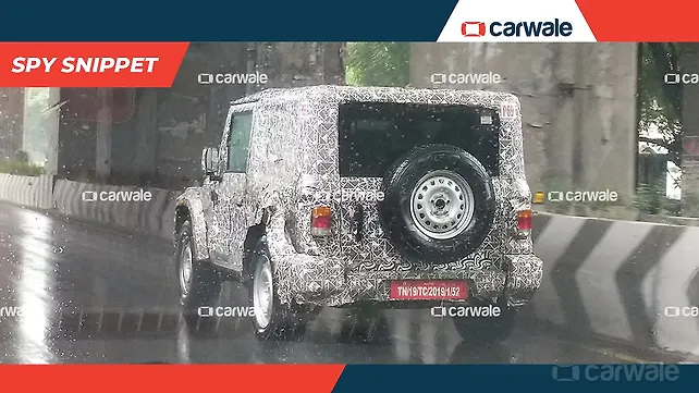 New Mahindra Thar hardtop to feature a large rear door New Mahindra Thar hardtop to feature a large rear door