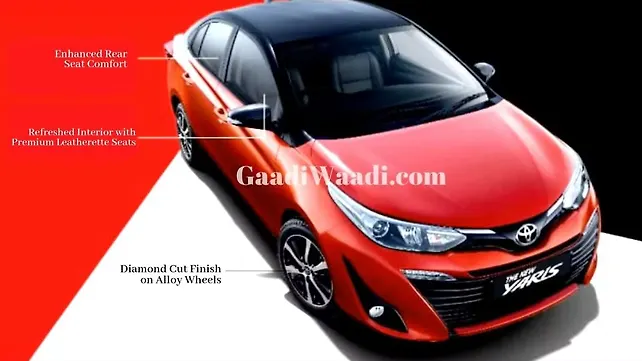 Toyota Yaris dual tone variant brochure leaked ahead of launch Toyota Yaris dual tone variant brochure leaked ahead of launch