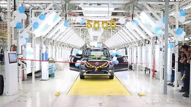 MG Hector crosses 5,000 units production milestone MG Hector crosses 5,000 units production milestone