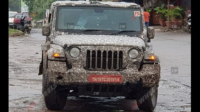 New Mahindra Thar spotted yet again ahead of its India launch