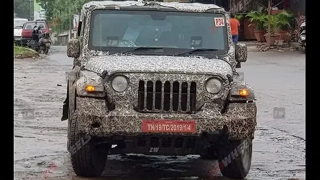 New Mahindra Thar spotted yet again ahead of its India launch New Mahindra Thar spotted yet again ahead of its India launch