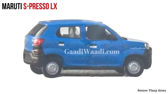Maruti Suzuki S-Presso base variant spied ahead of launch Maruti Suzuki S-Presso base variant spied ahead of launch
