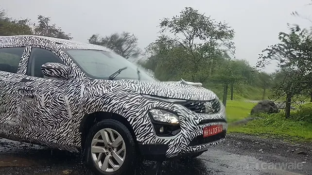 Tata Buzzard (7-seat Harrier) spied testing with 18-inch alloys ahead of launch Tata Buzzard (7-seat Harrier) spied testing with 18-inch alloys ahead of launch
