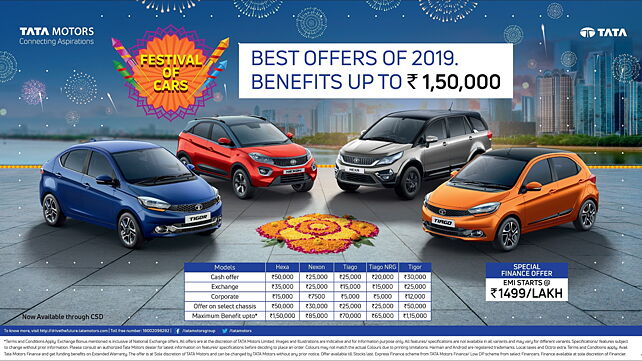 Tata Motors offering benefits of up to Rs 1.5 lakhs under Festival of Cars Campaign