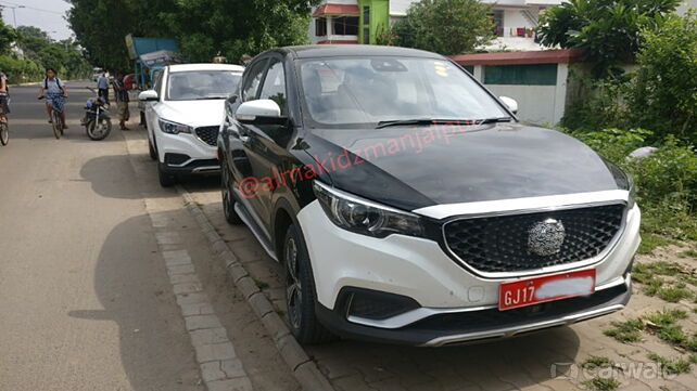 MG ZS EV spied testing again, interiors leaked