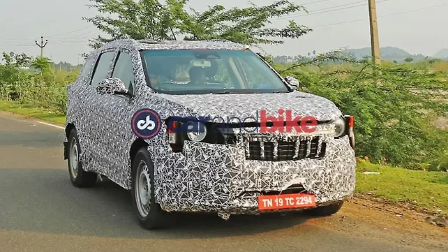 Mahindra S204 7-seat SUV spied testing for the first time in India Mahindra S204 7-seat SUV spied testing for the first time in India