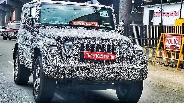 New-gen Mahindra Thar spied with production-spec alloy wheels New-gen Mahindra Thar spied with production-spec alloy wheels