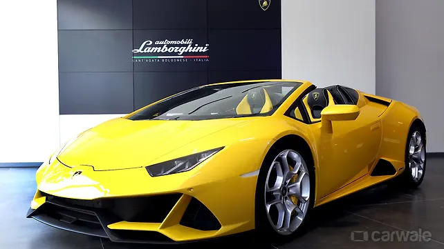 Lamborghini Huracan Evo Spyder launched in India; priced at Rs 4.09 crores Lamborghini Huracan Evo Spyder launched in India; priced at Rs 4.09 crores