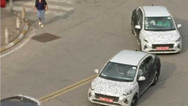 Next-gen Hyundai Xcent spotted testing again