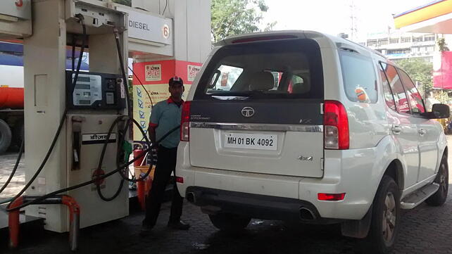 Petrol prices hiked again and diesel gets cheaper