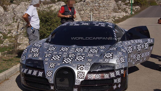 Bugatti Veyron successor spotted testing