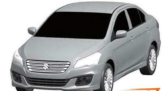 Final design of Maruti Suzuki Ciaz patented in China