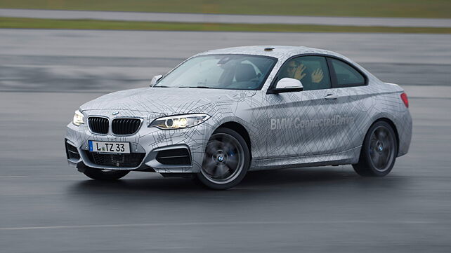 BMW demonstrates a self-drifting car at Las Vegas Motor Speedway