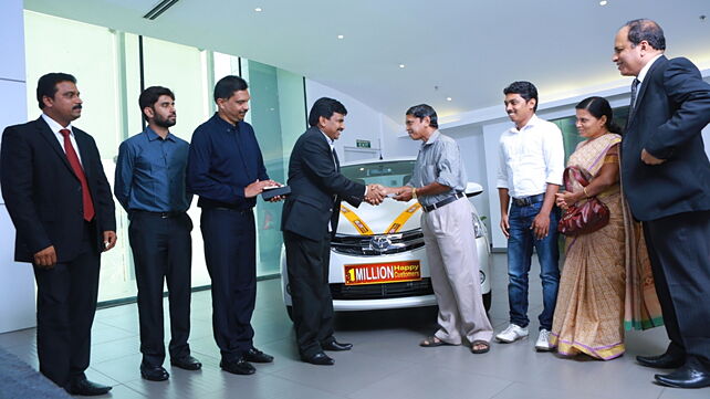 Toyota Kirloskar Motor sells the one millionth car in India