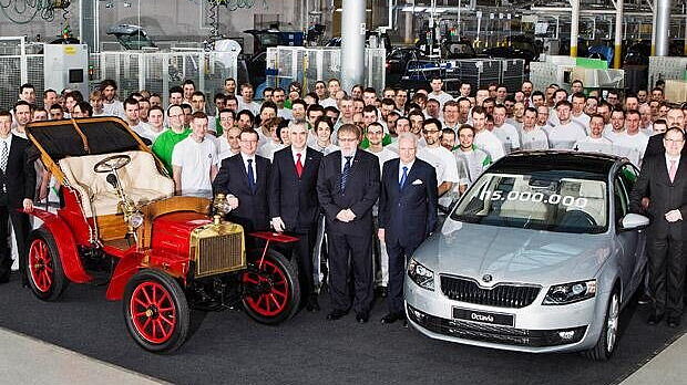 Skoda rolls out 15 millionth vehicle from Czech plant