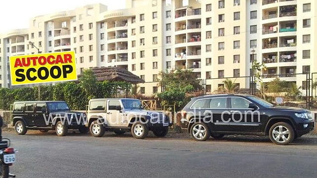 Jeep Grand Cherokee and Wrangler spotted testing outside Pune