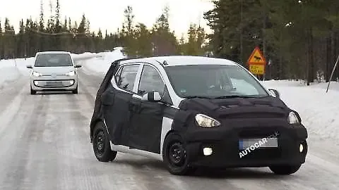All-new Hyundai i10 prototype spotted testing; benchmarked with Volkswagen Up All-new Hyundai i10 prototype spotted testing; benchmarked with Volkswagen Up