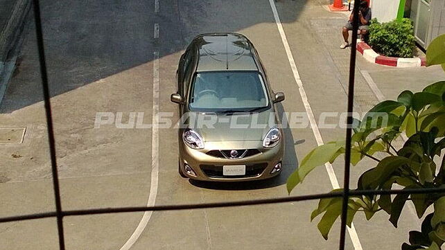 Facelifted Nissan Micra spotted in Thailand sans camouflage