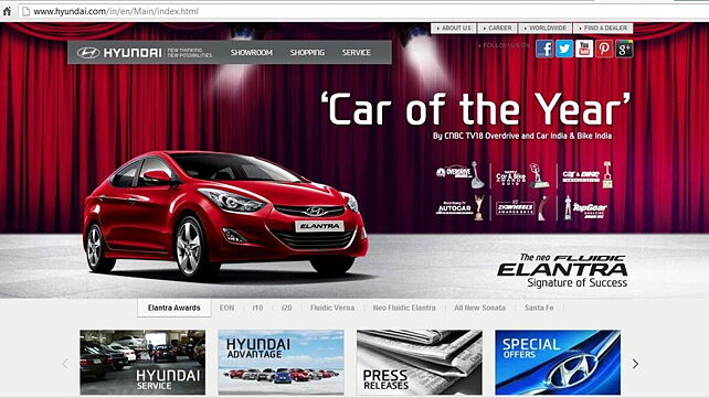Hyundai Motors India revamps official website