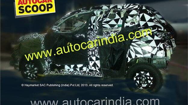 Mahindra compact SUV spied