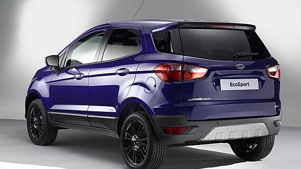Ford EcoSport spied testing in India without the boot-mounted spare wheel