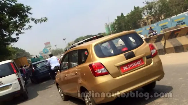 Datsun GO+ spotted testing in Chennai Datsun GO+ spotted testing in Chennai