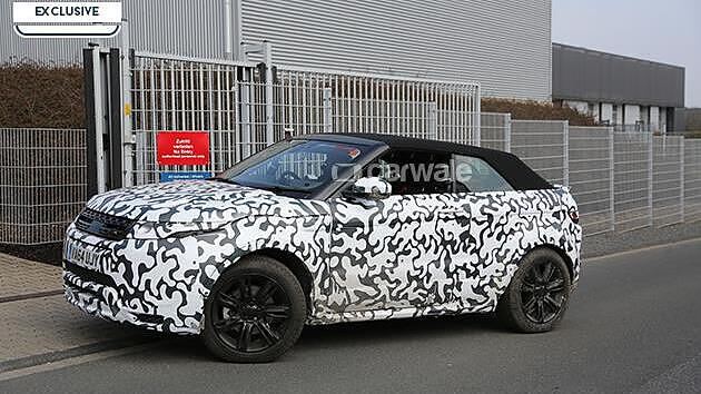 Range Rover Evoque convertible spied on the road