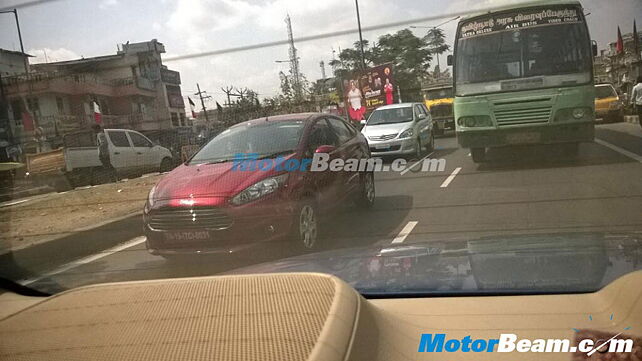2014 Ford Fiesta spotted testing sans camouflage