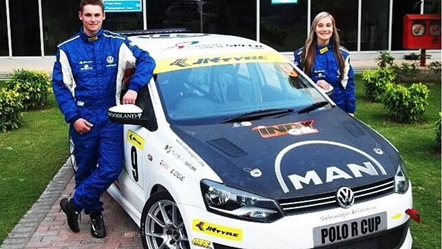 Krugers lead the Volkswagen Polo R Cup at BIC