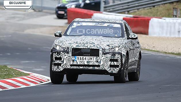 Jaguar F-Pace spotted on test at the Nurburgring