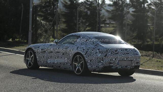 The 2015 spec Mercedes-Benz SLC spied again in a new camouflaged avatar