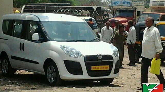 Fiat Doblo caught in Pune
