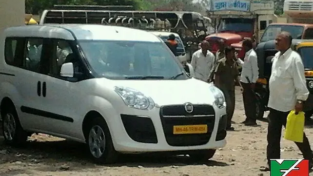 Fiat Doblo caught in Pune Fiat Doblo caught in Pune
