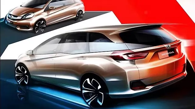 Honda unveils sketches of India bound Brio-based MPV Honda unveils sketches of India bound Brio-based MPV