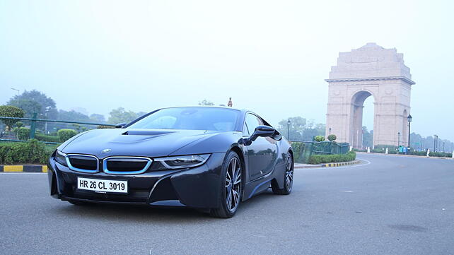 BMW showcases the i8 at FAME India Eco Drive in Delhi