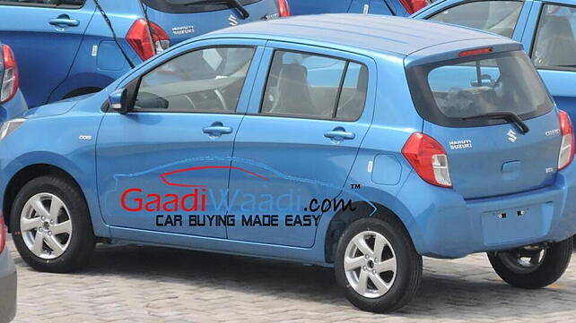 Maruti Suzuki Celerio diesel spied at Manesar stockyard