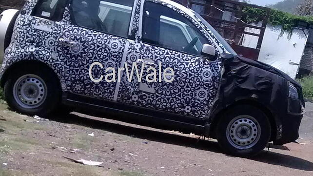 Mahindra Quanto facelift with XUV500 styled DRLs spied; Scorpio AT alongside