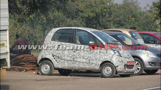 Facelifted Tata Nano Active spied testing