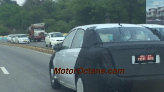 Volkswagen Vento compact sedan spied