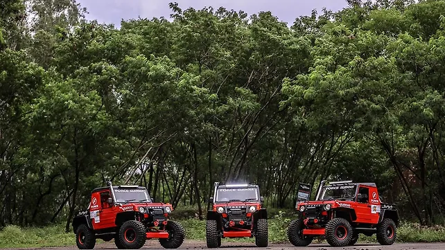 Force unveils their Gurkha cars for RFC 2015 Force unveils their Gurkha cars for RFC 2015