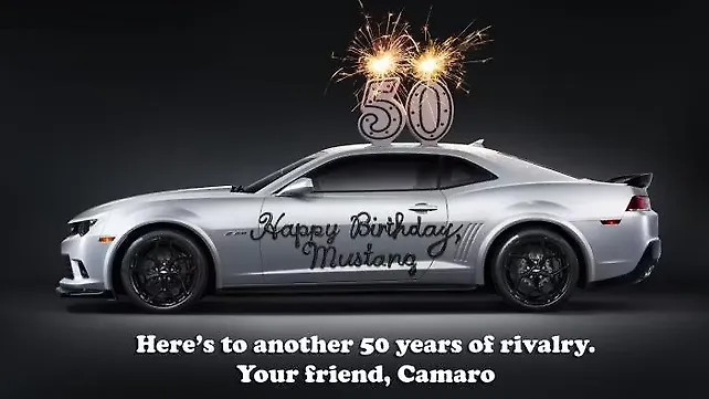 Chevy pays tribute to the Mustang Chevy pays tribute to the Mustang