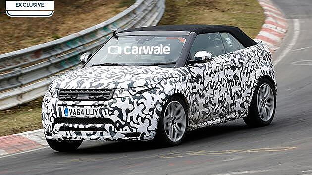 Range Rover Evoque convertible spotted testing at the Nurburgring