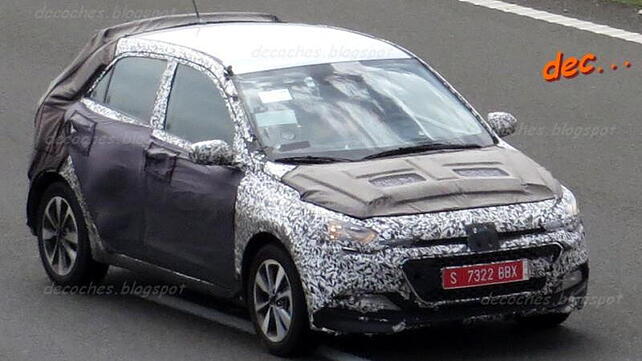 2015 Hyundai i20 facia partially revealed