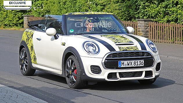 Mini Cooper Cabriolet spotted with its roof down