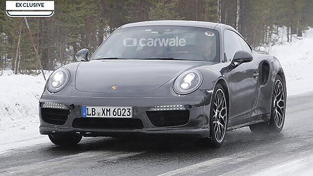 Porsche's facelifted 911 Turbo spied testing
