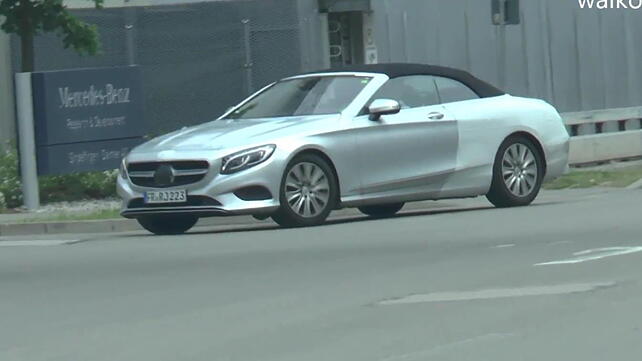 Mercedes-Benz S-Class cabriolet spotted with minimal camouflage