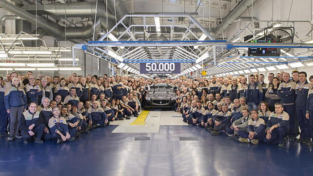 Maserati celebrates production of 50,000 cars at its Giovanni Agnelli Plant
